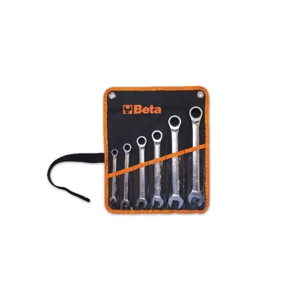 Beta 141/b6 assortimento chiavi combinate cricchetto in busta 6 pz. 001410066 - dettaglio 1