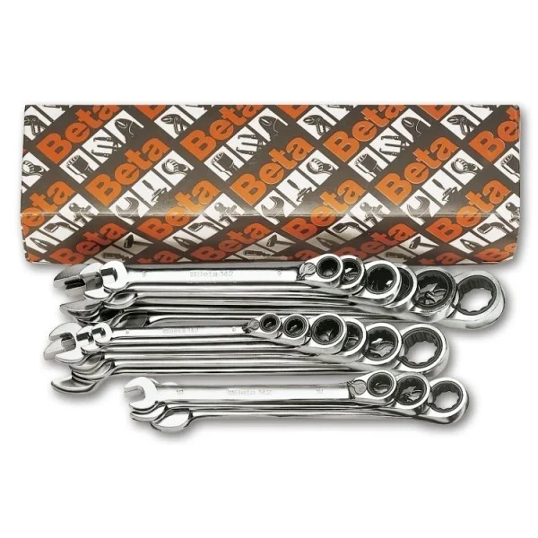 Beta 142/s17 serie di chiavi combinate a cricchetto reversibile 17 pz. 001420068 - dettaglio 1