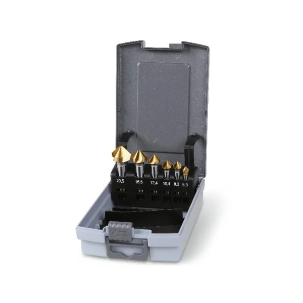 Beta 426t/sp6 set di frese a svasare tre taglienti in cassetta 6 pz. 004260080 - dettaglio 1