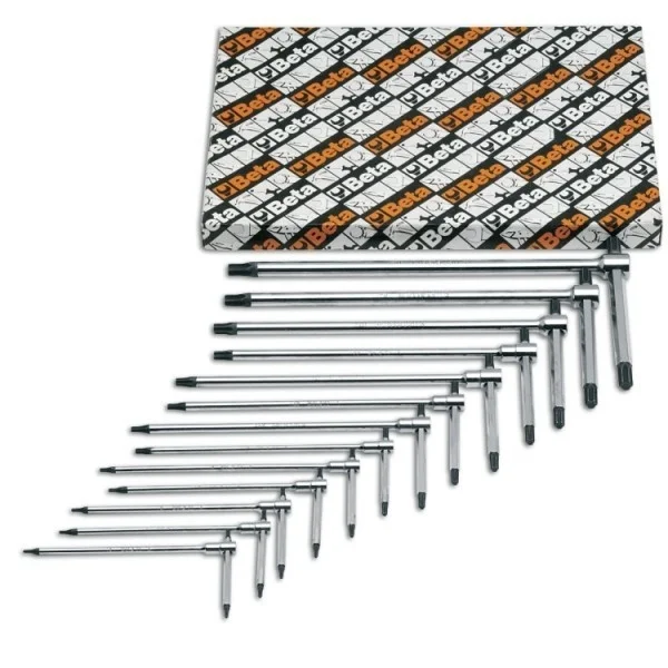 Beta 951tx/s6 serie chiavi a t maschio torx cromate 6 pz. 009510866 - dettaglio 1