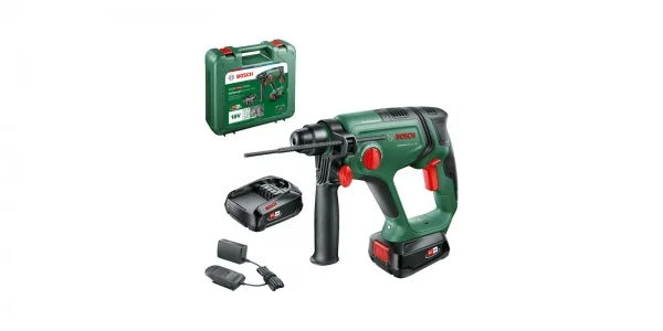 Bosch hobby universalhammer 18v tassellatore multifunzione sds plus con due batterie 18 v 06039d6003 - dettaglio 2