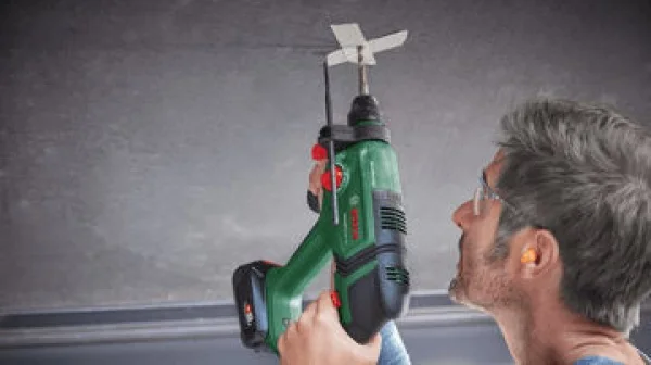 Bosch hobby universalhammer 18v tassellatore multifunzione sds plus 18 v senza batteria 06039d6000 - dettaglio 3