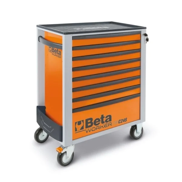 Beta BW 2400S 8/I-L Cassettiera mobile arancione con assortimento in termoformati 394 Pz. - 024006240