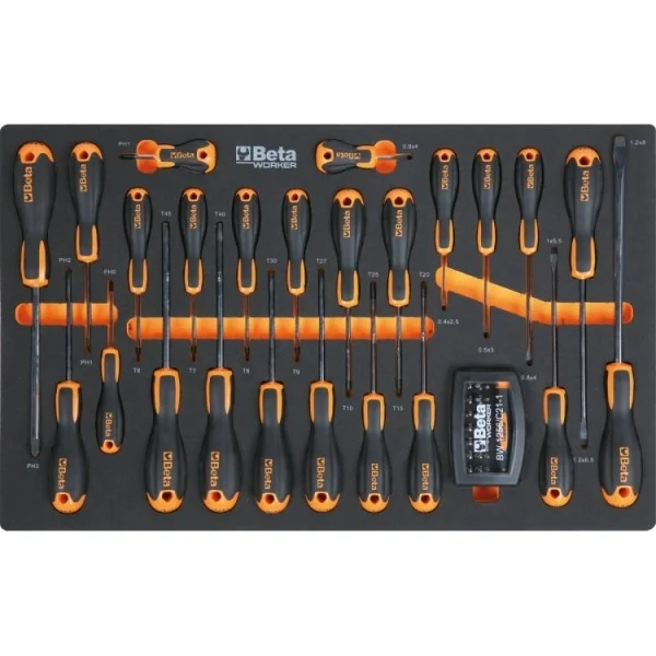 Beta BW 2400S 8/I-L Cassettiera mobile grigia con assortimento in termoformati 394 Pz. - 024006247