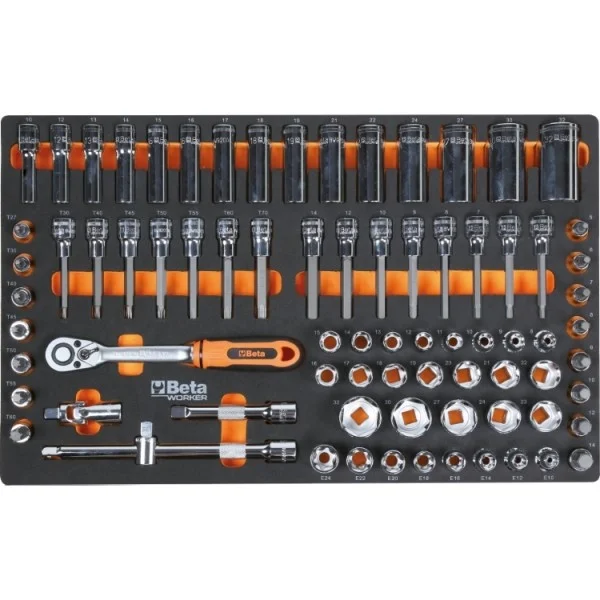 Beta BW 2400S 8/I-L Cassettiera mobile rossa con assortimento in termoformati 394 Pz. - 024006248
