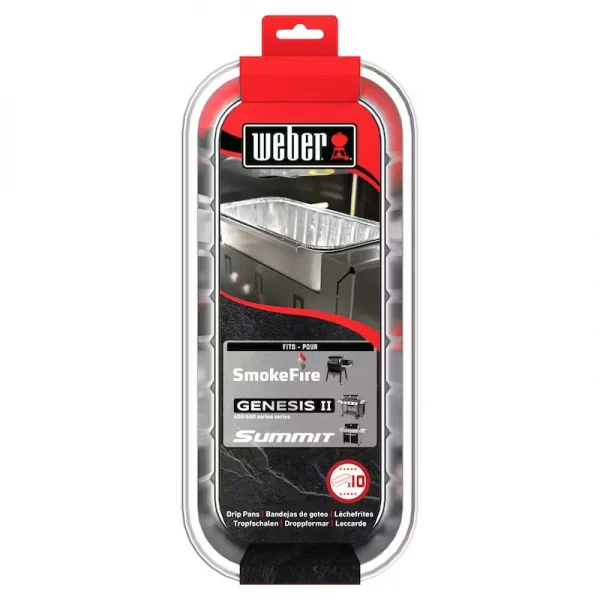 Weber 6498 vaschette raccolta grasso per barbecue 10 pz. - dettaglio 2