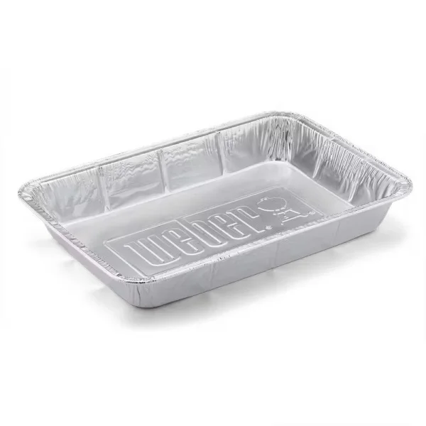 Weber 6416 vaschette in alluminio per barbecue a carbone 10 pz. - dettaglio 1