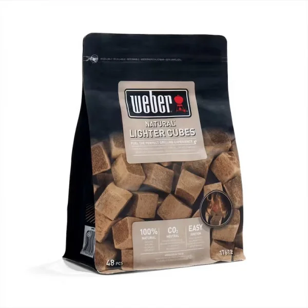 Weber 17612 cubetti accendi fuoco 100% naturali fsc 48 pz. - dettaglio 2