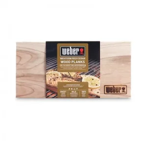Weber 17522 panetti da affumicatura in cedro rosso del pacifico 2 pz. - dettaglio 1