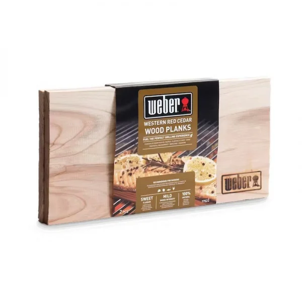 Weber 17522 panetti da affumicatura in cedro rosso del pacifico 2 pz. - dettaglio 2