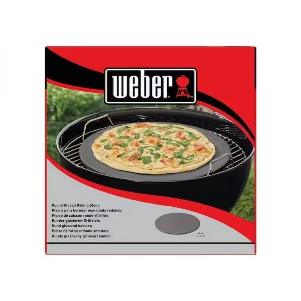 Weber 18412 pietra da forno rotonda smaltata 36 cm - dettaglio 2