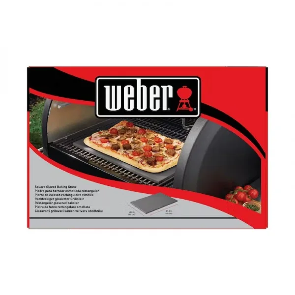 Weber 18414 pietra da forno rettangolare smaltata 44 x 30 cm - dettaglio 2