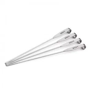 Weber 7618 set di spiedini per barbecue serie elevations 4 pz. - dettaglio 1