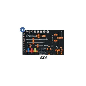 Beta M303 Termoformato morbido con assortimento per automotive 114 Pz. - M303