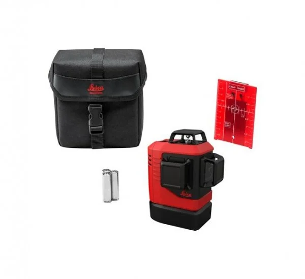 Leica livella laser 3x360° a linee rosse autolivellante 918976 - dettaglio 1