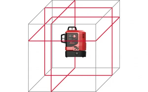 Leica livella laser 3x360° a linee rosse autolivellante 918976 - dettaglio 2