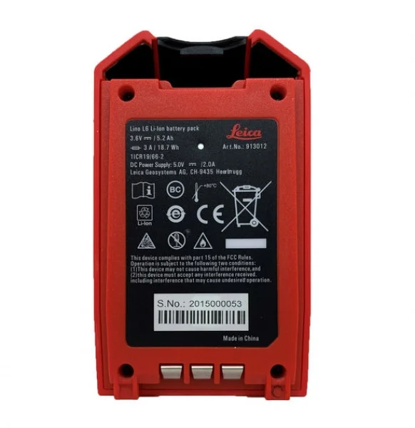 Leica 913012 batteria al litio per livelle lino l6 - dettaglio 1