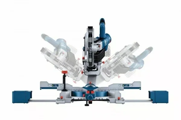 Bosch gcm 18v-254 d troncatrice radiale 254 mm biturbo brushless 18 v senza batterie 0601b51100 - dettaglio 3