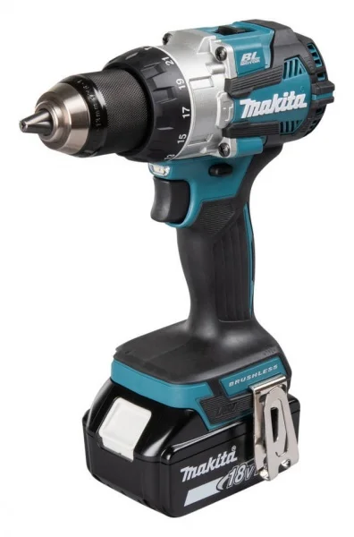 Makita dhp489rtj trapano a percussione lxt brushless 18 v con due batterie - dettaglio 2