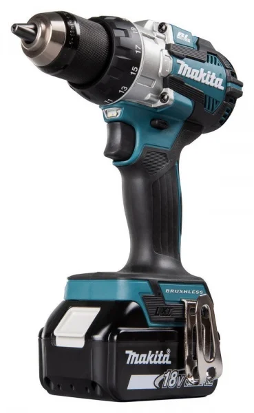 Makita dhp489rtj trapano a percussione lxt brushless 18 v con due batterie - dettaglio 4
