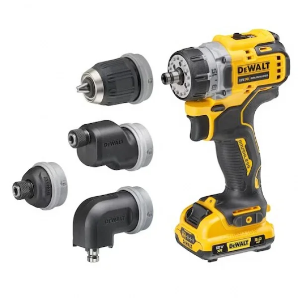 Dewalt dcd703l2t-qw trapano avvitatore brushless multitesta xr 12 v con due batterie - dettaglio 1