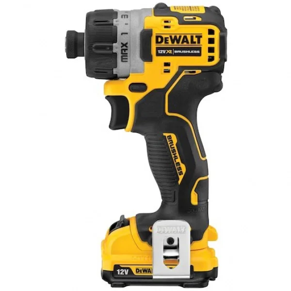 Dewalt dcf601d2-qw trapano avvitatore brushless 12 v con due batterie - dettaglio 2