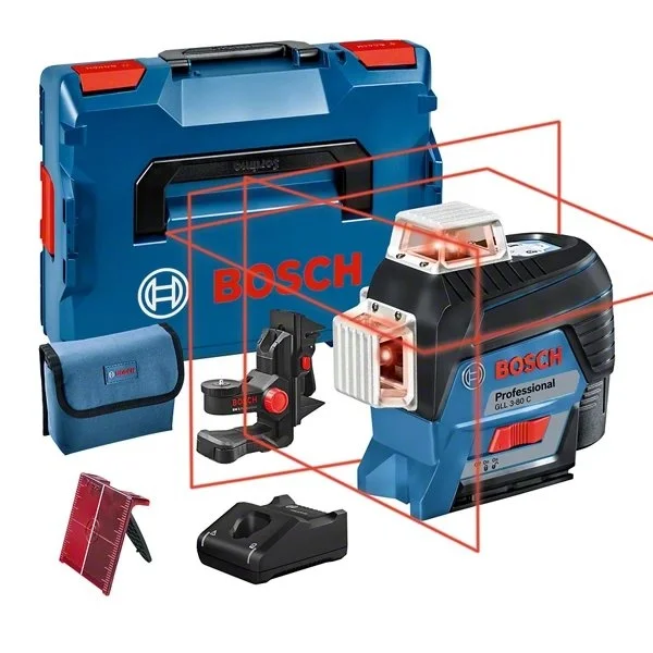 Bosch gll 3-80 c + glm 20 livella laser con accessori e distanziometro professional 0601063r08 - dettaglio 2