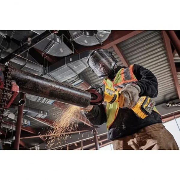 Dewalt dcg418t2-qw smerigliatrice flexvolt 125 mm brushless 54v con due batterie - dettaglio 5