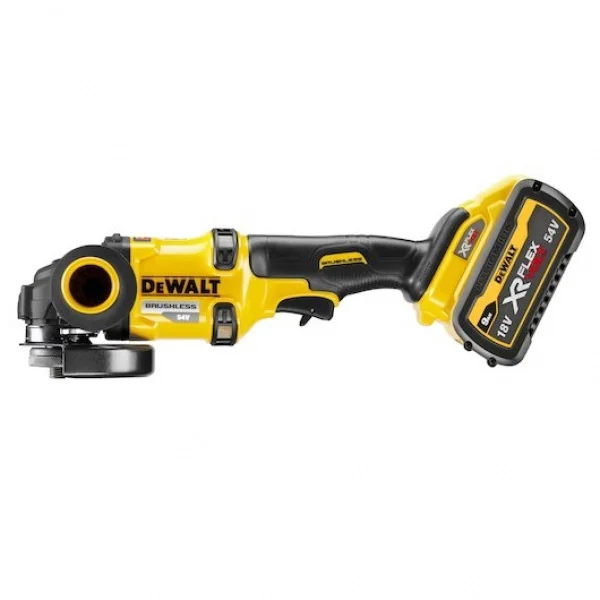 Dewalt dcg418x2-qw smerigliatrice flexvolt 125 mm brushless 54v con due batterie - dettaglio 3
