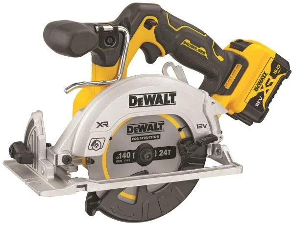 DeWalt DCS512P2-QW Sega circolare 140 mm Brushless 12 V con due batterie - DCS512P2-QW