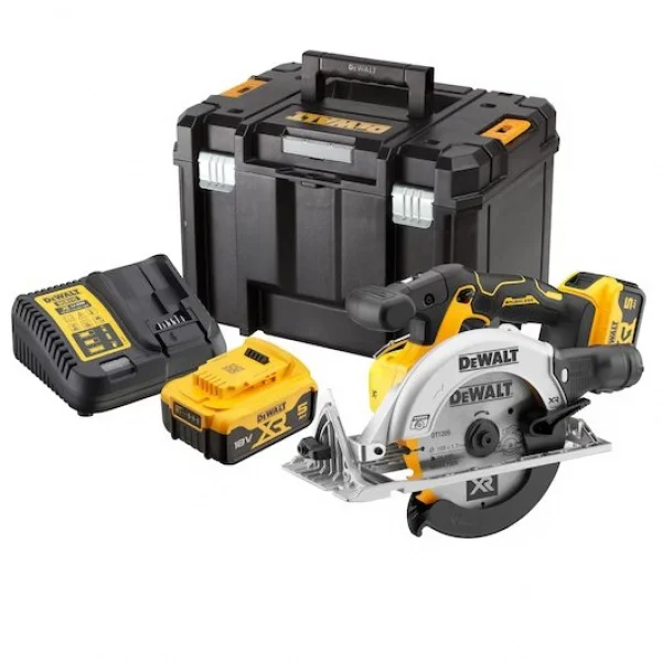 Dewalt dcs565p2-qw sega circolare 165 mm brushless 18v con due batterie - dettaglio 1