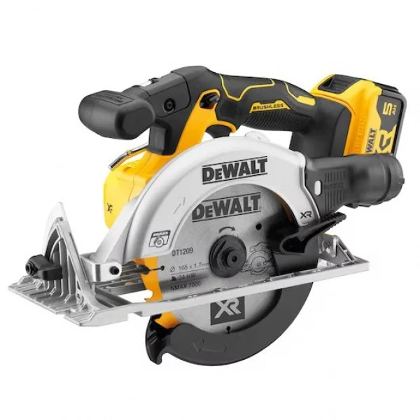 Dewalt dcs565p2-qw sega circolare 165 mm brushless 18v con due batterie - dettaglio 2