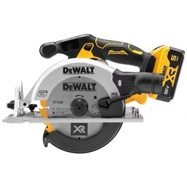 Dewalt dcs565p2-qw sega circolare 165 mm brushless 18v con due batterie - dettaglio 3