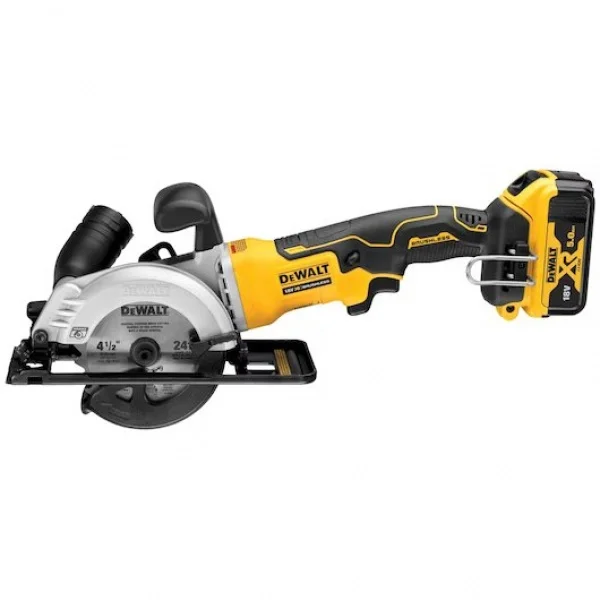 Dewalt dcs571p2-qw sega circolare compatta brushless 18 v con due batterie - dettaglio 2