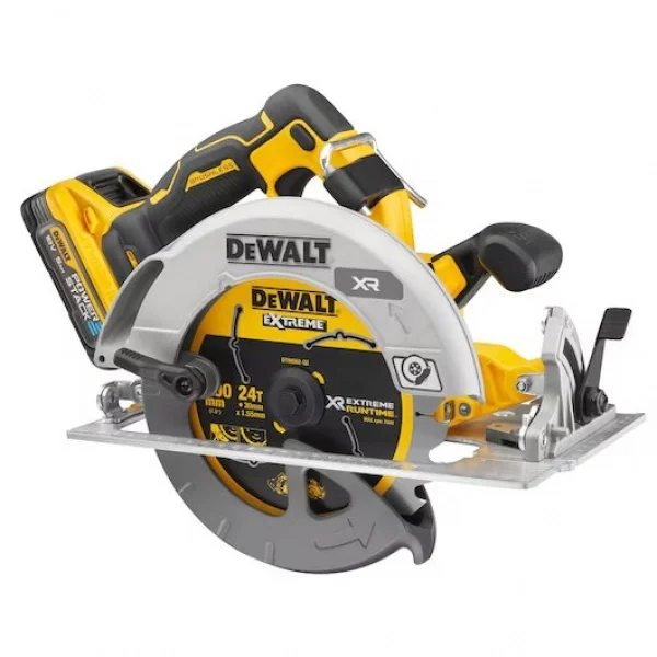 Dewalt dcs573h2t-qw sega circolare 190 mm brushless 18 v con batterie powerstack - dettaglio 2