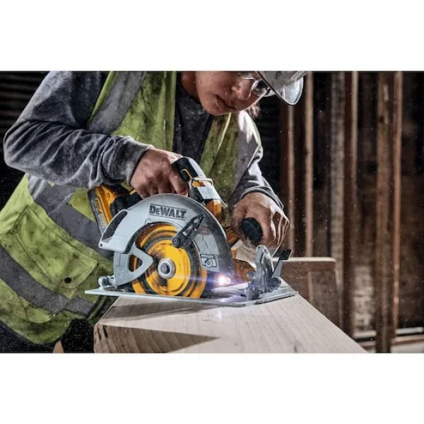 Dewalt dcs573h2t-qw sega circolare 190 mm brushless 18 v con batterie powerstack - dettaglio 4