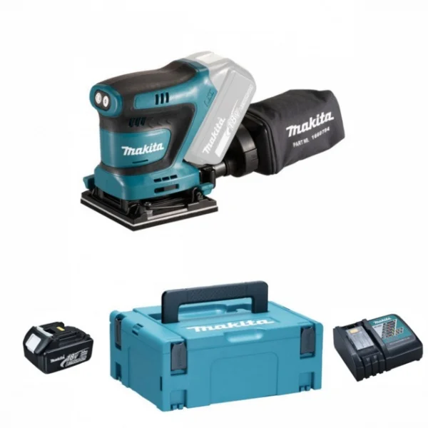 Makita dbo480rfj1 levigatrice orbitale per finitura a batteria 18 v - dettaglio 1