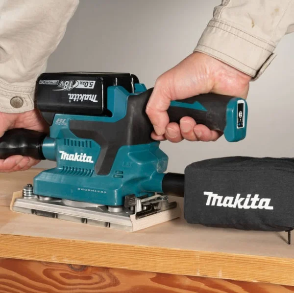 Makita dbo381rfj1u levigatrice orbitale brushless a batteria 18 v - dettaglio 6