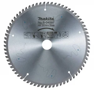 Makita b-04606 lama per seghe circolari silenziate 260x30 mm per legno - dettaglio 1