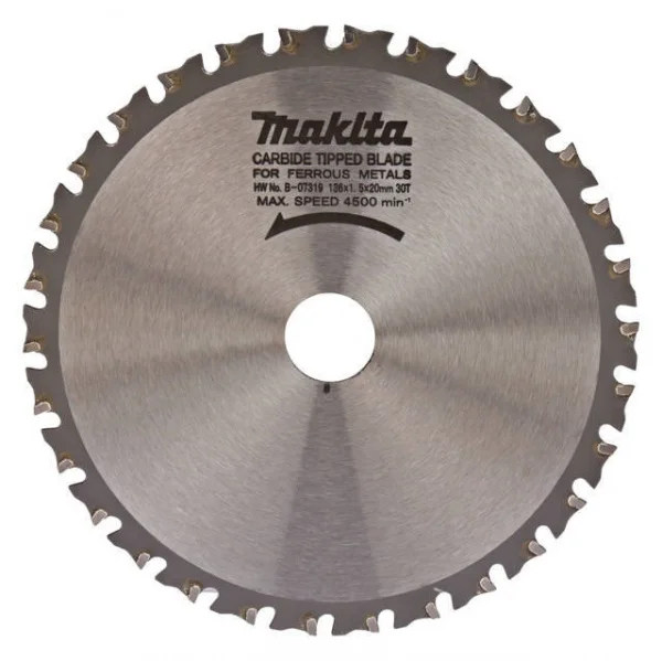 Makita b-07319 lama per seghe circolari 136x20 mm per metallo - dettaglio 1