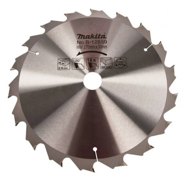 Makita b-12859 lama tct per seghe circolari 270x30 mm per legno - dettaglio 1
