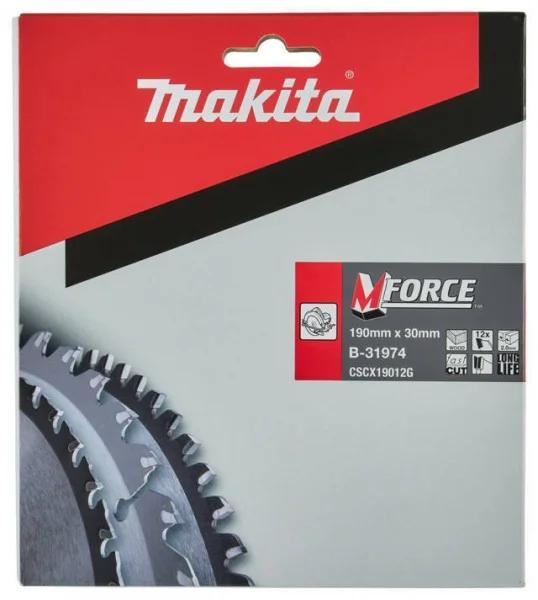Makita b-31974 M-Force lama per seghe circolari 190x30 mm per legno - dettaglio 2