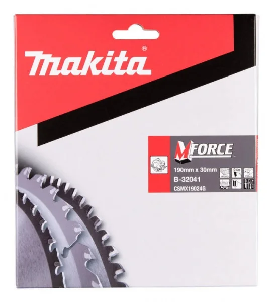 Makita b-32041 M-Force lama tct per sega circolare 190x30 mm per legno - dettaglio 2
