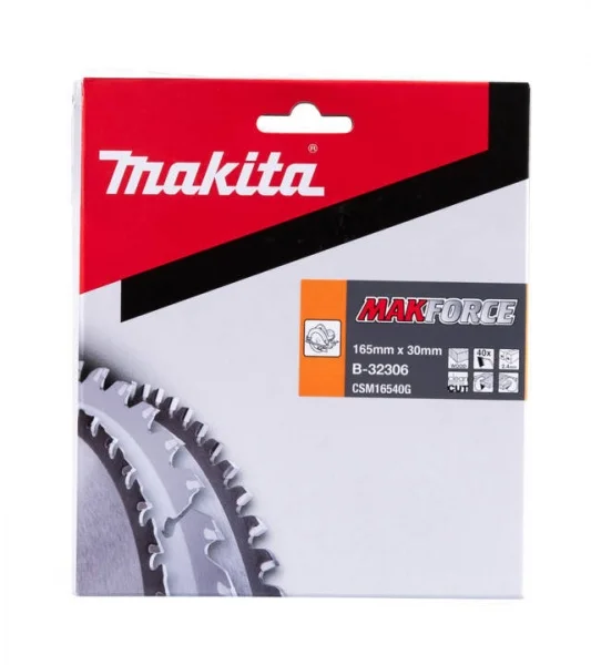 Makita b-32306 makforce lama per sega circolare 165x30 mm per legno - dettaglio 2