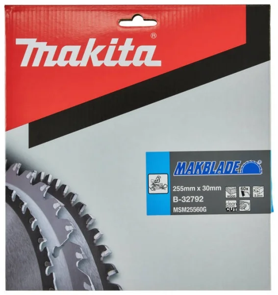 Makita b-32792 makblade lama tct per troncatrici 255x30 per legno - dettaglio 2