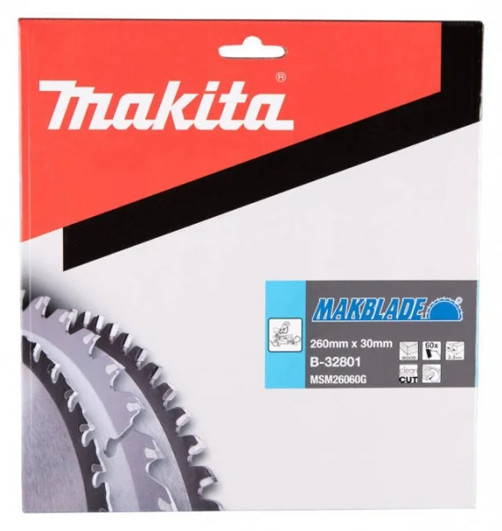 Makita b-32801 makblade lama tct per troncatrici 260x30 per legno - dettaglio 2