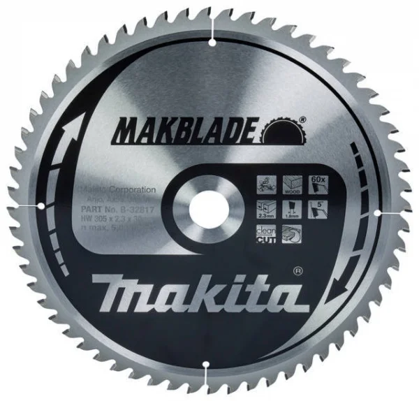 Makita b-32817 makblade lama tct per troncatrici 305x30 per legno - dettaglio 1