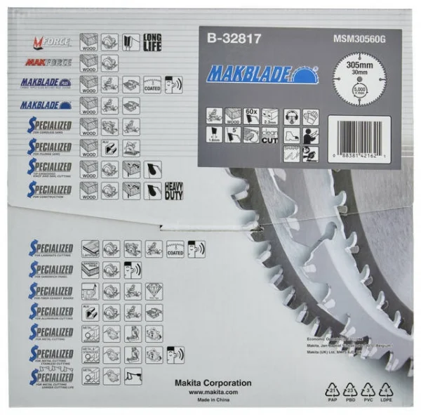 Makita b-32817 makblade lama tct per troncatrici 305x30 per legno - dettaglio 3