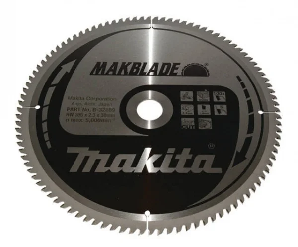 Makita b-32889 makblade lama tct per troncatrici 305x30 per legno - dettaglio 1