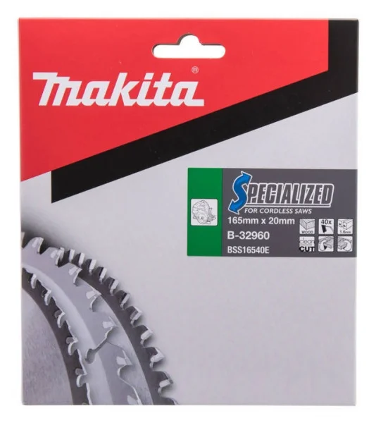 Makita b-32960 specialized lama per sega circolare a batteria 165x20 mm per legno - dettaglio 2